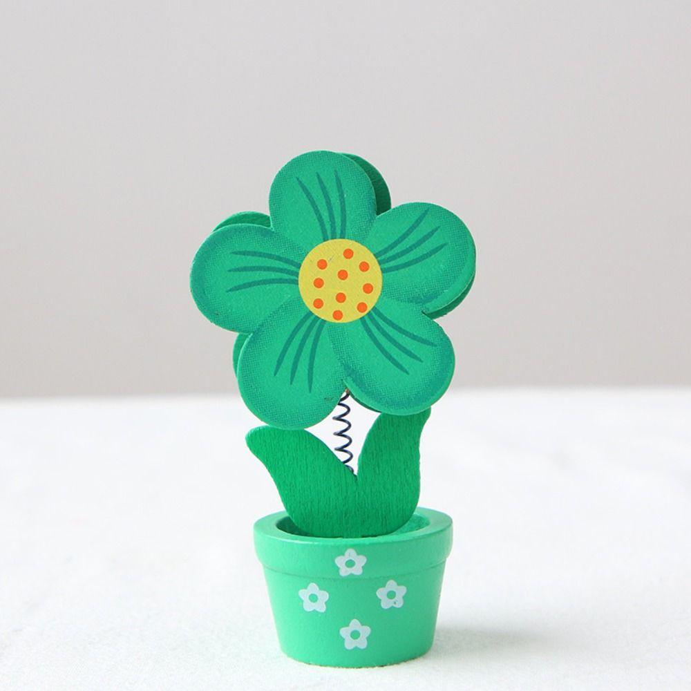 Stander Desktop Crafts Desk Memo Holder Photo Card Holder Flower Note Holder Potted Photo Folder