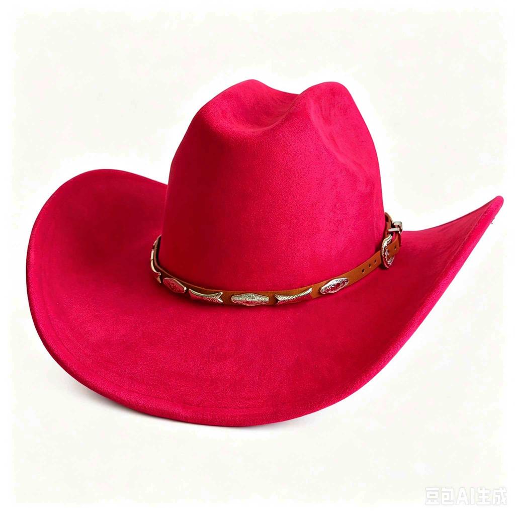Western Vegan Suede Hat Cowboy Hat Jazz Panama Hat Unisex Women'S Hat Wide Brim Cowboy Hat Women'S Hat Chapu Cowboy