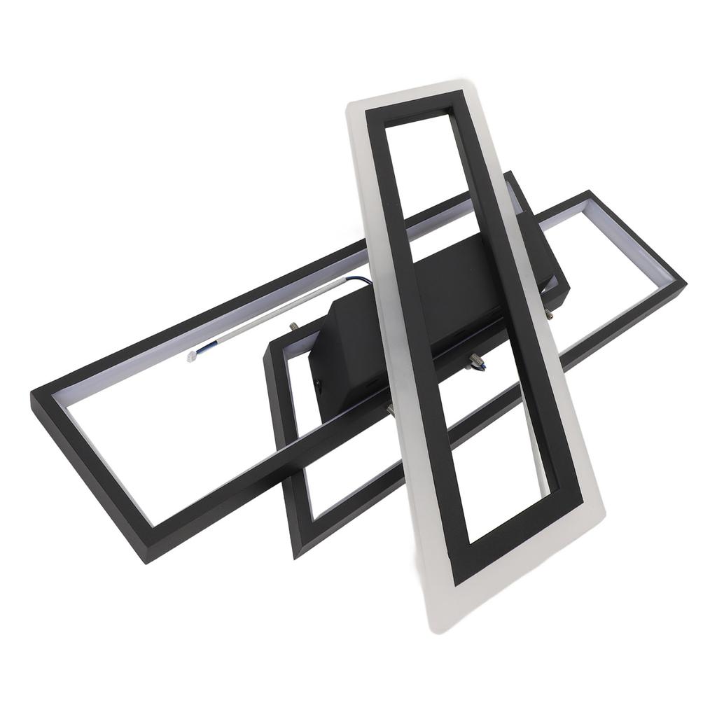 Modern LED Ceiling Light Memory Function Stepless Dimmable Rectangle Geometrical Flush Mount