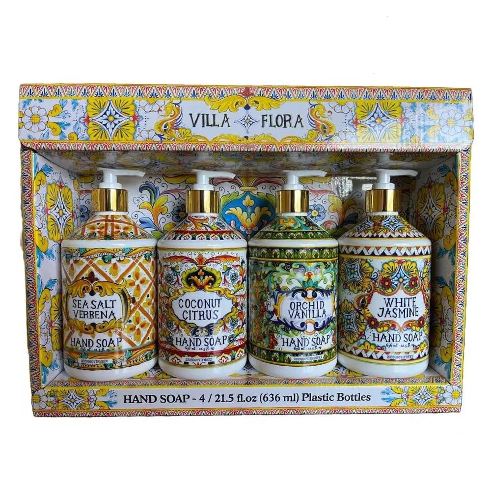 Villa Flora Hand Wash Soap 21.5oz X 4