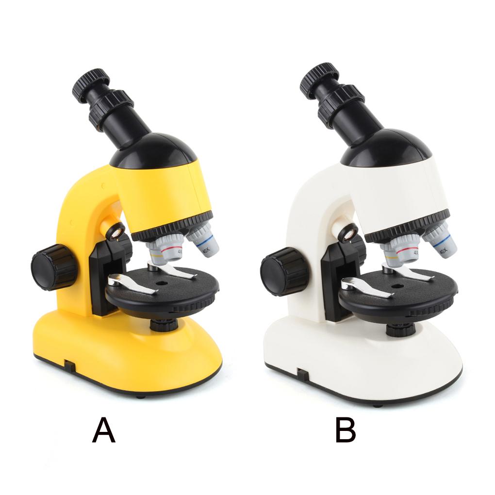 Children Students Rotatable Microscope Home Laboratory Adjustable 100X 400X 1200X Magnification Times LED Microscopes Magnifier