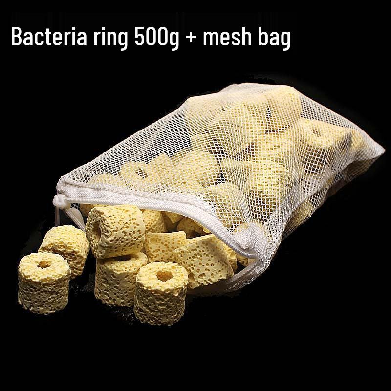 Aquarium Filter Media: Ceramic Rings, Activated Carbon, Volcanic Rock, Bacteria House - Ten-in-One Purifying Filtration Material with Free Bag