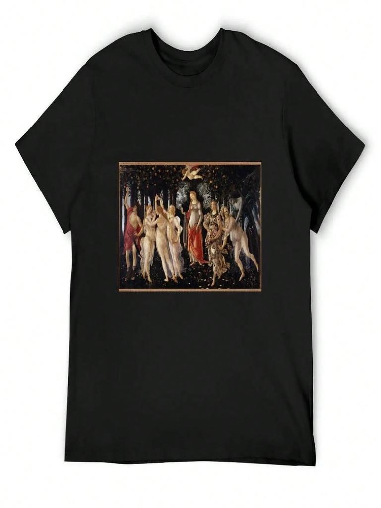 La Primavera Painting T-Shirt New Edition Anime T Shirts Heavy Weight T Shirts For unisex