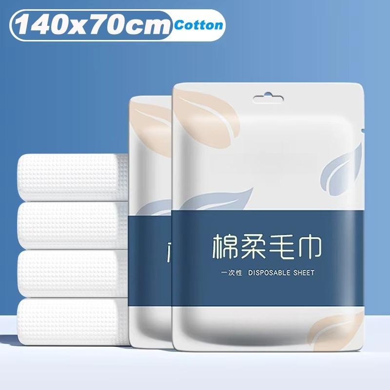 140×70cm Disposable Bath Towels, Thickened Portable Non‑Woven Towels for Home Travel Hotel, Large Size Soft Bath Towel Facial Tissue