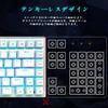 e-Element Gaming Keyboard Mechanical Keyboard USB Connection Wired 81 Keys Anti-Ghost Key LED Backlight Waterproof English Layout for Gamers (Blue Axi