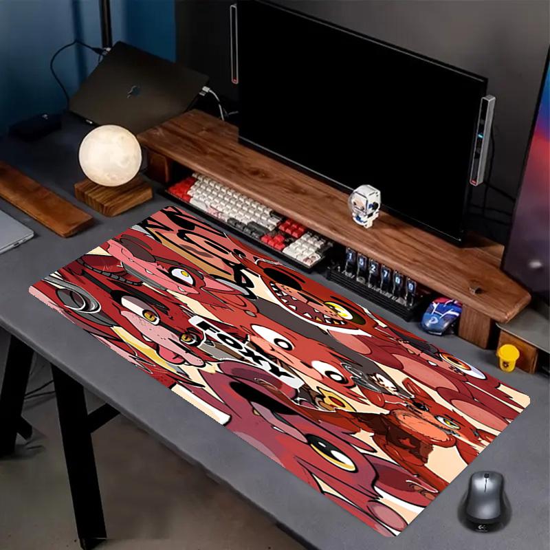 Five Nights at Freddy's Druck-Mauspad, Anti-Rutsch-Schreibtisch-Tastaturmatte, für PC Laptop Gaming Arbeiten Tägliche Nutzung, Cooles Festival-Überraschungsgeschenk