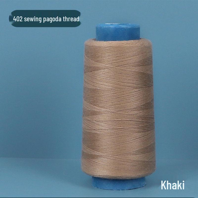 402 Polyester Thread: Black & White Sewing Thread for Hand Needlework and Household Sewing Machines