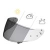 CWR-1 Shield Photochromic Helmet Visor, UV Absorbing, Compatible With: X-14, X-Fourteen Z7, Z-7, and RYD Helmets (Colors: Clear To Light Gray) (CWR-1)