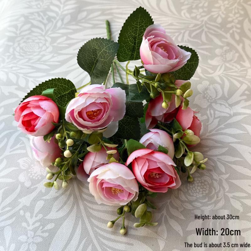 Искусственный свадебный букет: Украшение Роза и Хризантема