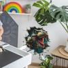 Self-adhesive 3D Wall Stickers Dinosaur Breaking Through Wall for Kids Room Bedroom Home Decor