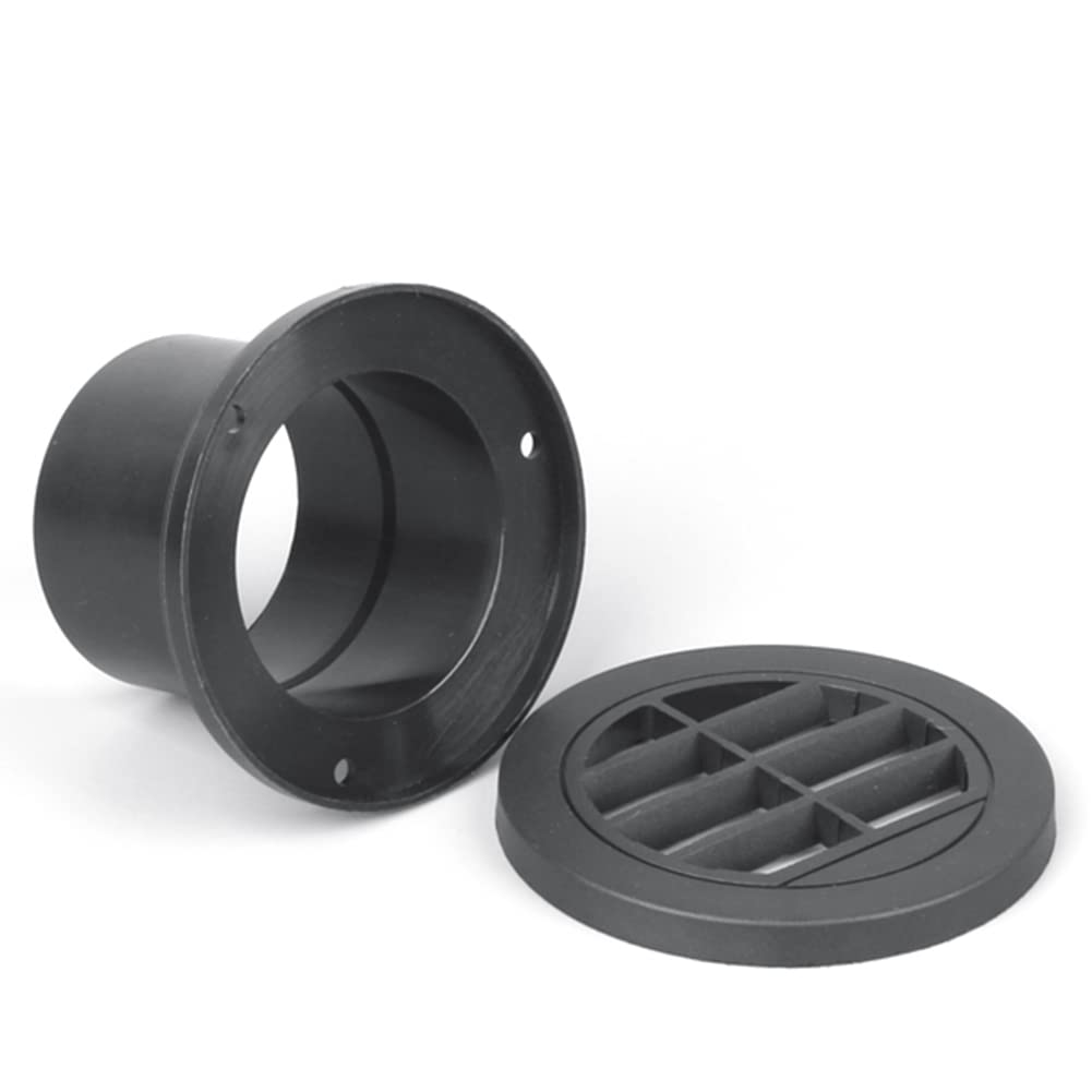 Adjivecct Air Vent Duct Piece Round Flat Pipe Outlet Exhaust Connector for Ebepaeer Par Heater Accessories 60mm