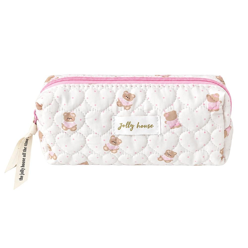 Lightweight Cartoon Bear Makeup Bag Large Capacity Toiletry Pouch Business Trips