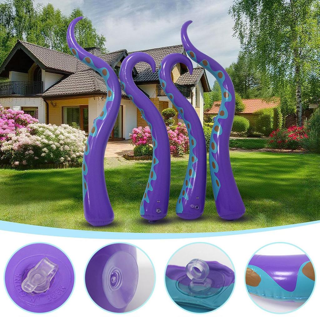 Halloween Inflatables Outdoor Decorations PVC Waterproof Blow Up Octopus Tentacles for Holiday Spooky Halloween Decoration for