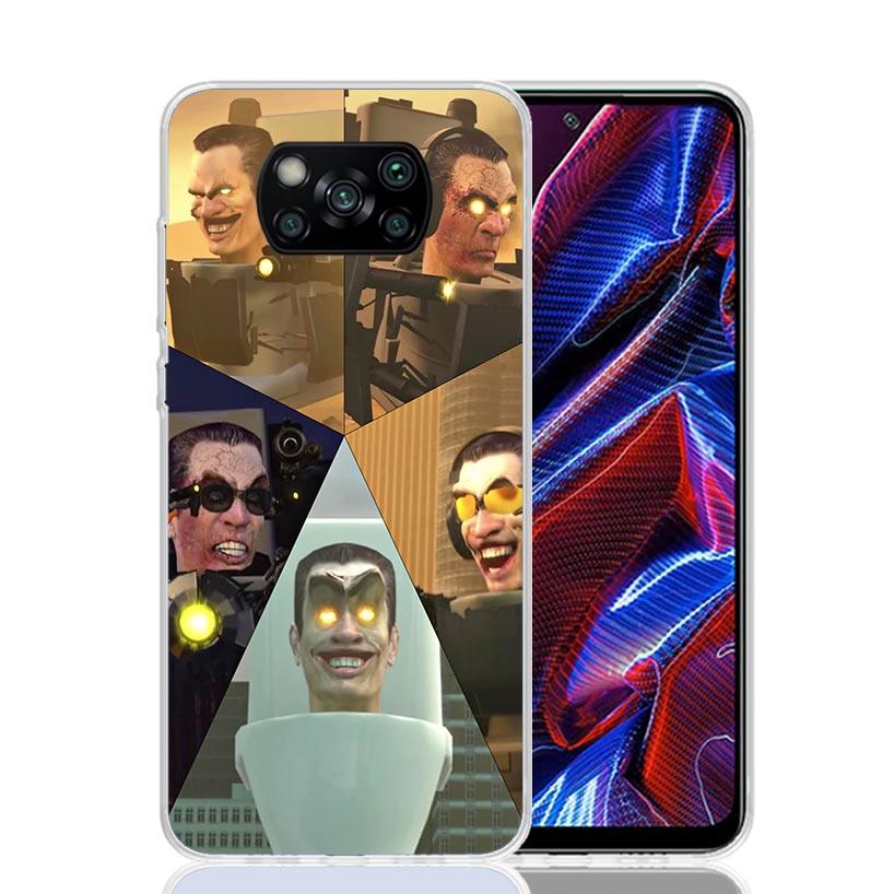 

S-Skibidi Toilet Mobile Cell Phone Case For Xiaomi Poco X7 X6 X5 Pro F7 Ultra Redmi 15C 15 13 13C 12 12C 10 10A 10C 9 9A 9C 9T C Redmi 9