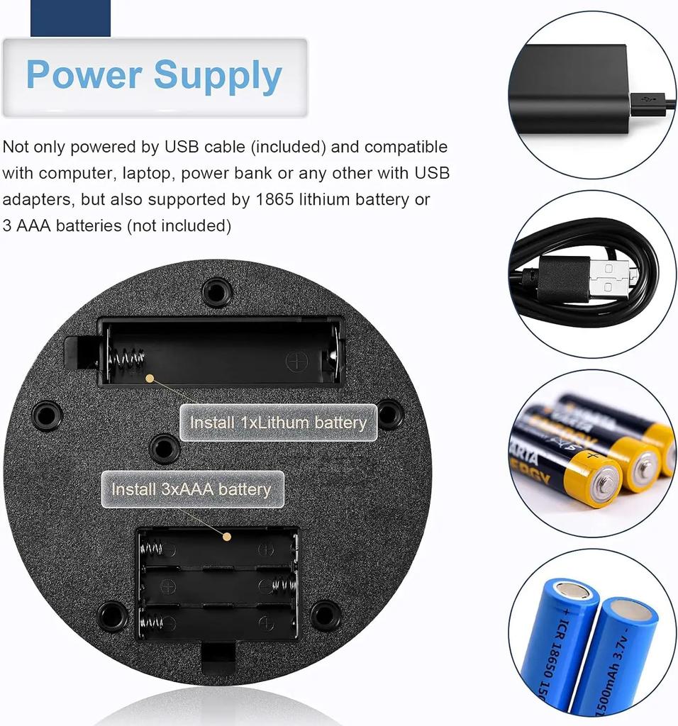 360 Grad Motorisierter Drehteller Ausstellungsständer mit USB-Stromkabel für Fotografieprodukte und Ausstellungen