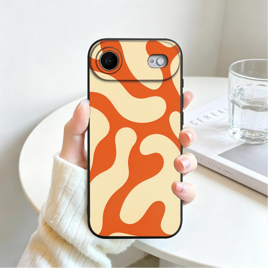 Black Dot Grid Phone Cover Case for Apple iPhone 17 18 Pro Max 15 Plus 16 18 XS XR 17e 16e 12 14 Air 13 Mini 7 8 11