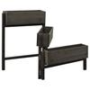 Foldable Plant Pot Stand Gray 60 X 14 X 75 Cm Solid Pine Wood