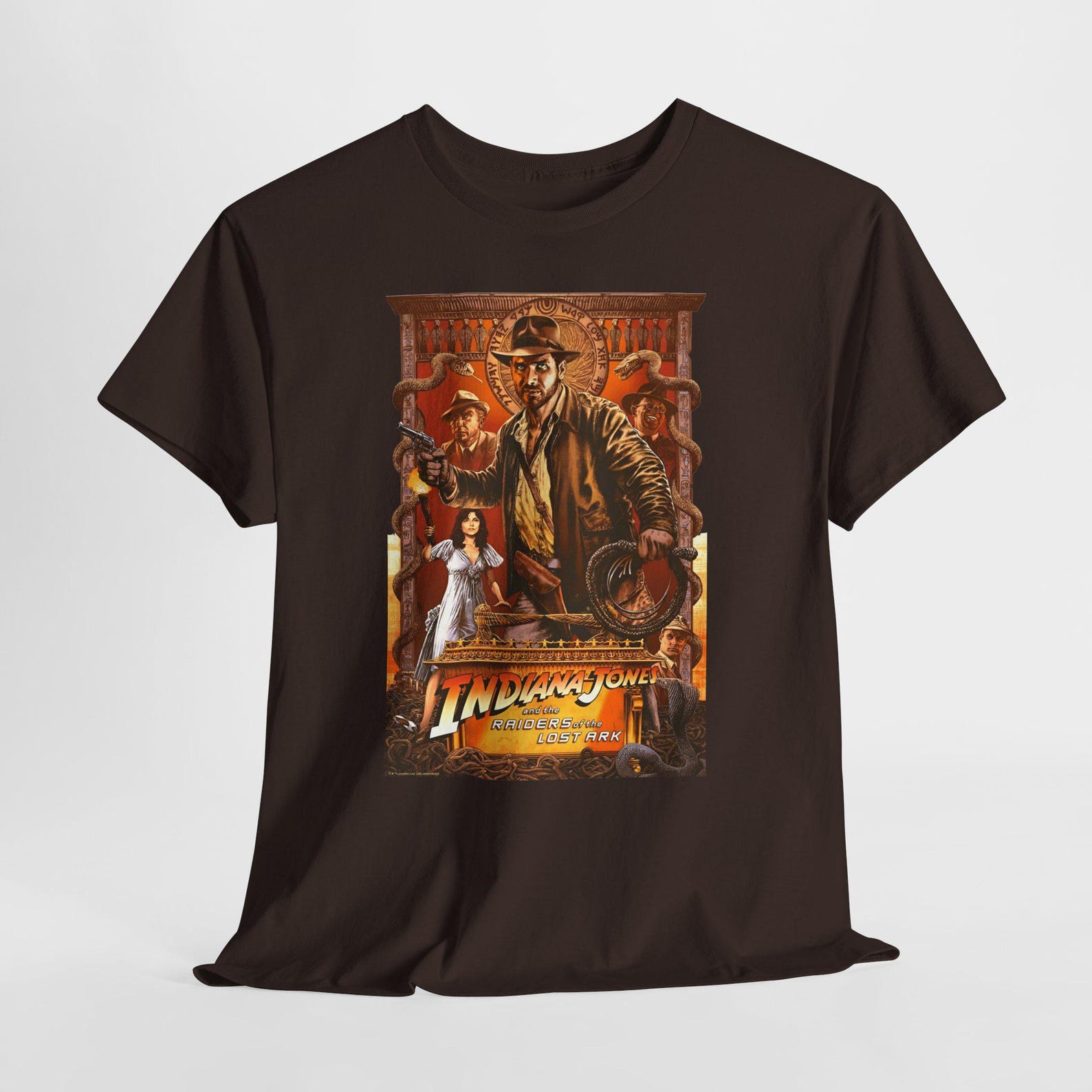 Copy of Indiana Jones Raiders of the Lost Ark movie Unisex Heavy Cotton Tee, Graphic Tee, Retro Tee, Classic Action Tee, 80s Movie Shirt, M