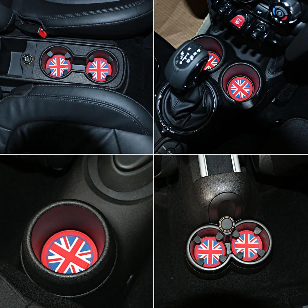 Anti-Slip Cup Mat For BMW MINI Cooper S R55 R56 R57 R58 Cup Holder Mat Shockproof Silica Gel Pad NOT FIT R55 R56 2014 Model