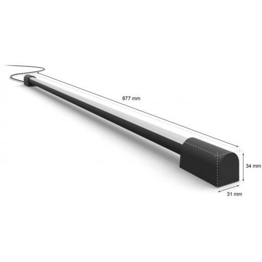PHILIPS HUE Lumière connectée Philips Hue Play Gradient Light Tube 75cm, Noir