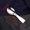 Portable Foldable Spoon Silver Stainless Steel Picnic Camping Folding Spoon For Outdoor Hiking Travel Tableware Kitchen Supplies