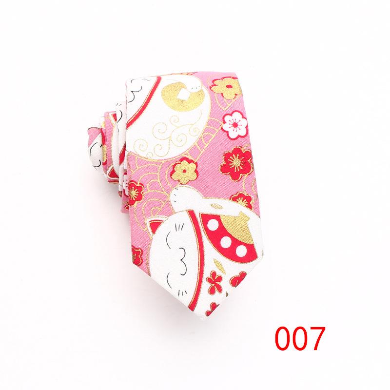 Jacquard Cotton Tie 7Cm Tie Men'S Business Dress, Work Casual Tie