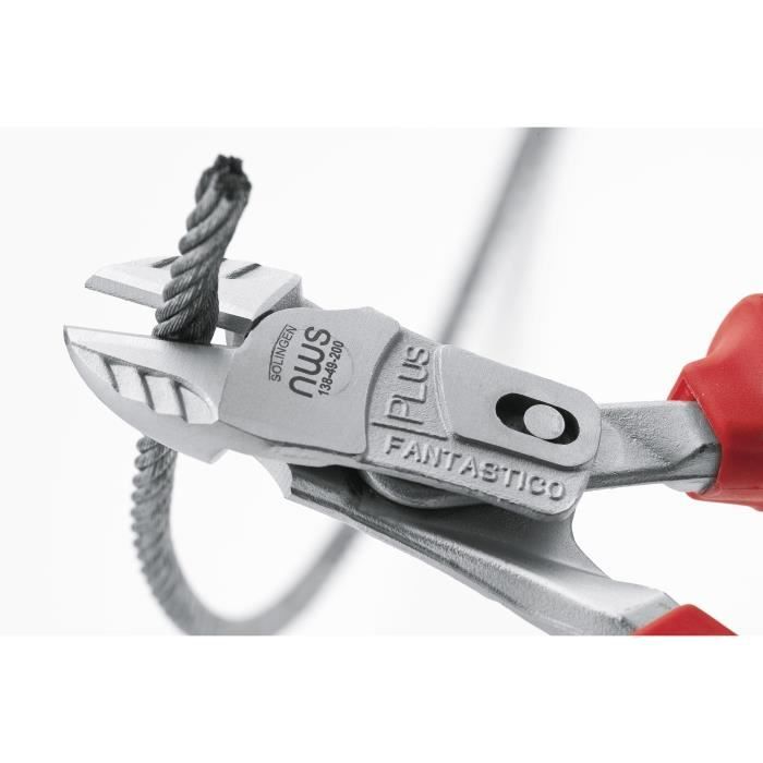 Pince coupante diagonale à forte démultiplication avec facette NWS 138-69-200 200 mm 1 pc(s)