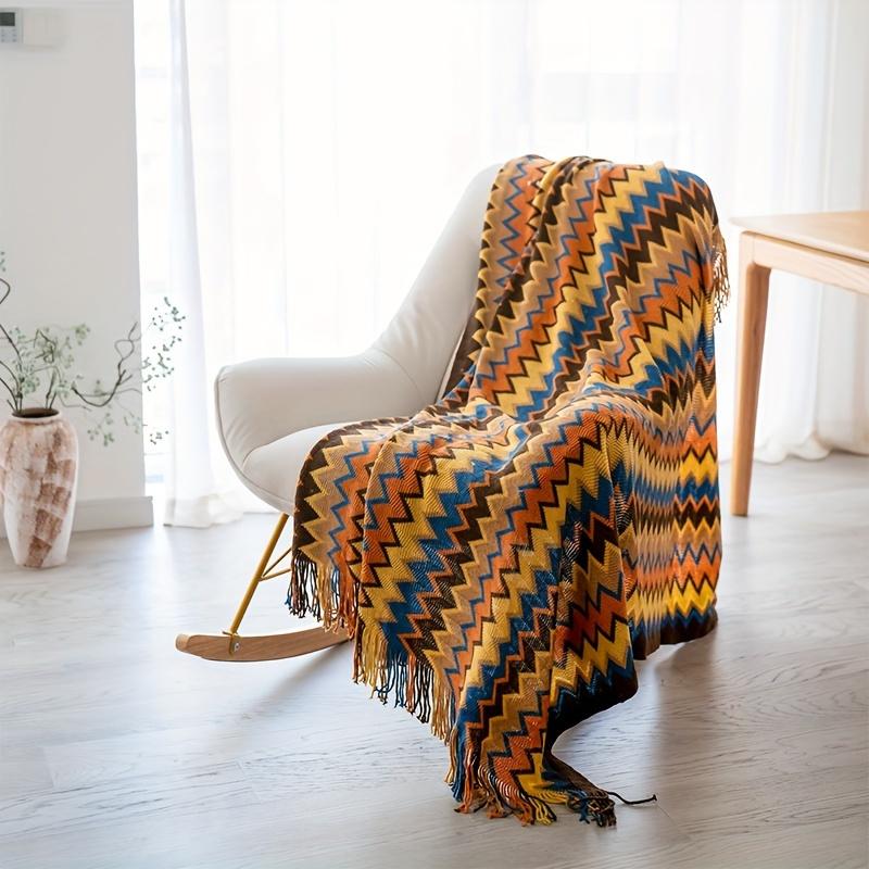 Knitted Blanket B&b Bedside Blanket Nordic Bohemian Style Blanket Office Nap Blanket Living Room Sofa Decoration