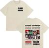 Rapper Eladio Carrion  Trendy Music pure cotton Print ONeck Short Sleeve Top 2026 Spring summer Mens Casual Tshirt y2k ins