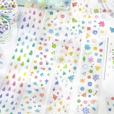 50mm*3m Kawaii Transparent Sticker Tape DIY Decorative Material Tape Scrapbooking Stickers School Supplies Japanese Stationery