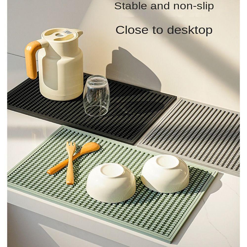 Fantasy Style Draining Mat Silicon Drying Mats 2024 Tableware Mat  Kitchen