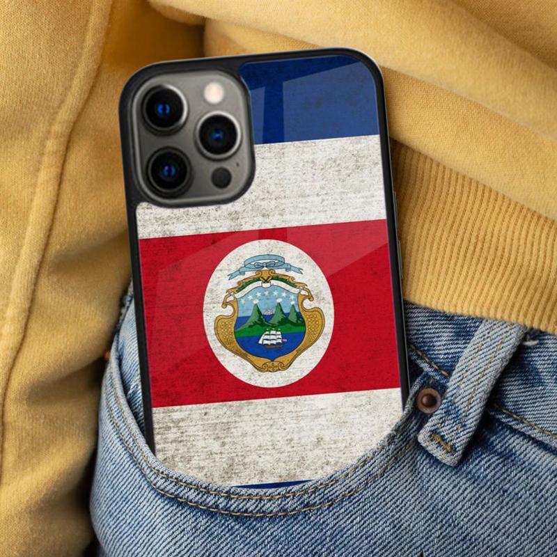 Costa Rica Flag Soft Phone Case for iPhone 17 Air 16e Pro Max 15 Pro 13 14 Plus 11 12 MagSafe Magnetic Coque