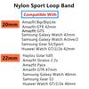 20/22mm band For Galaxy Watch 3/46mm/42mm/active 2 strap Samsung Gear S3 Frontier Sport Nylon Bracelet Huawei watch GT 2 41 45mm