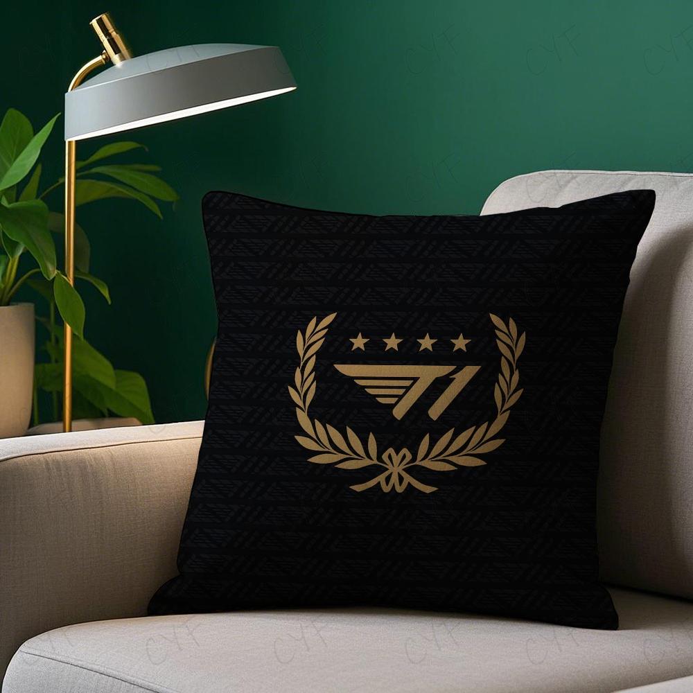 F-Faker Lols Skt T1 Five Champion Pillow Case Anti-Dustmite Pillowcase Invisible Zipper Silky Short Plush Sofa Cushion Cove