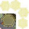 Outdoor Bee ABS Tray Bee Watering Station Honeycomb Design Convenient Practical For Outdoor Garden Thirsty Bee Butterfly Holder