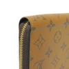Used 12564 Zippy Wallet M82444 7940 Current LV Logo New Model Black Zip Around RFID Monogram Reverse Brown Unisex from