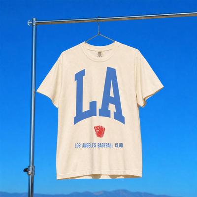 Los Angeles Baseball Shirt, Minimal LA Fan Game Day Graphic Tee
