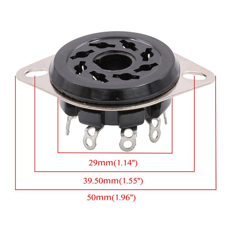 New 1PC 8pin Octal Bakelite Tube Socket Base S8WPF For CV181 5881 6SN7 KT88 EL34 6550 6SL7 KT66 6CA7 5AR4 Vacuum Tube Amplifier