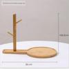 Bamboo Water Drop Key Holder and Accessory Rack for Entryway