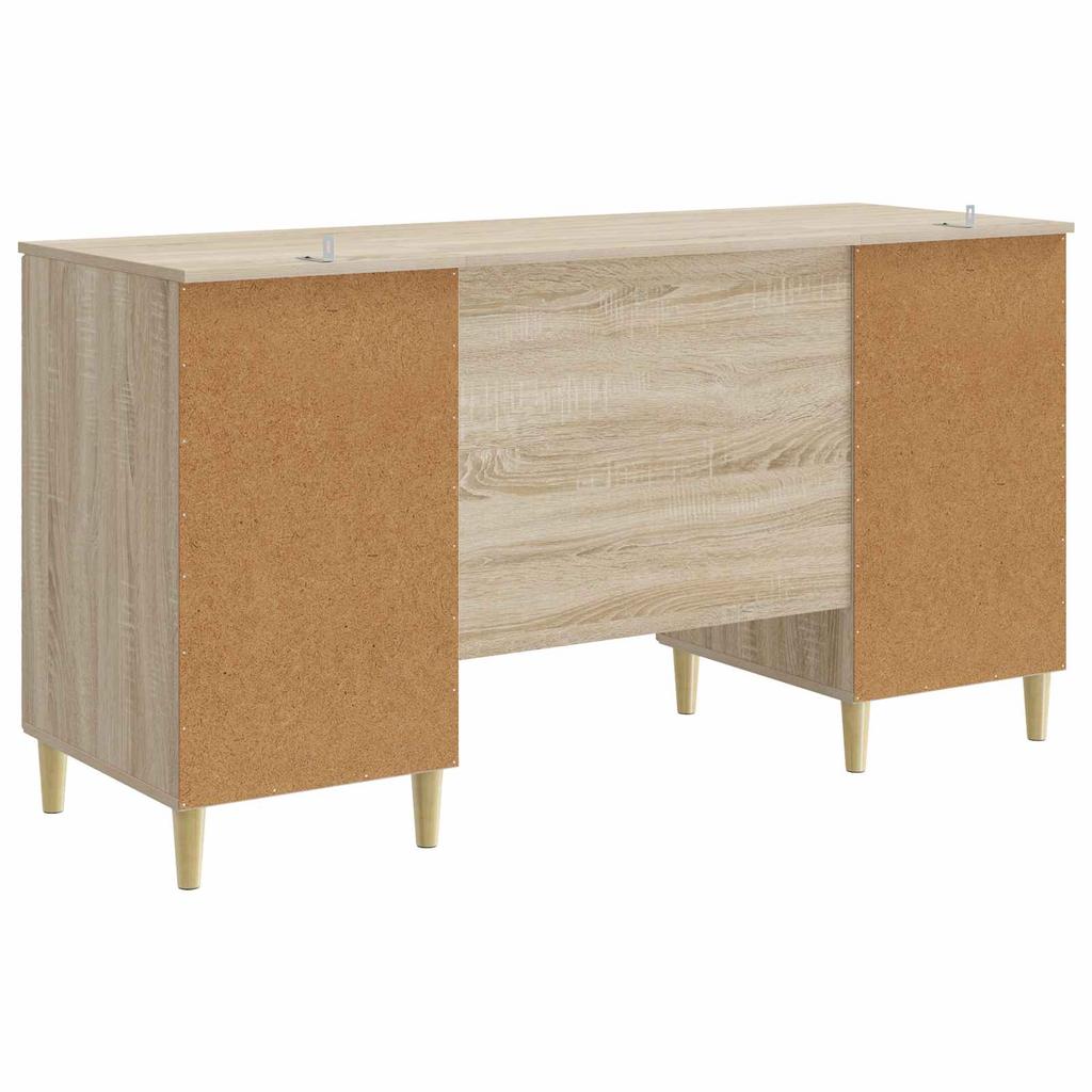 Desk in Sonoma Oak Particleboard 142.5 x 50 x 75 cm