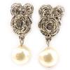 Les Trésors De Lily [L1592] - Ivory 'Sissi' Designer Earrings