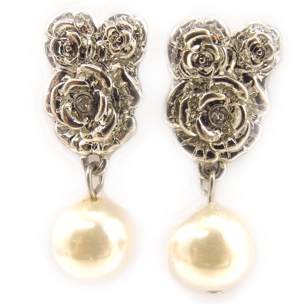 Les Trésors De Lily [L1592] - Ivory 'Sissi' Designer Earrings