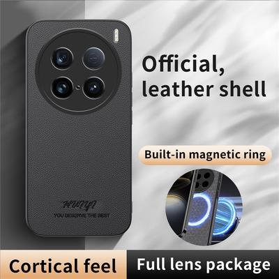 Luxusní obchodní kožený magnetický kryt s měkkým rámem pro VIVO X100 Ultra X100S Pro X100SPro X100 Pro pouzdra na telefon Capa nárazuvzdorný ochranný kryt
