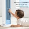 High-Power Silent Tower Fan: Desktop, Wall-Mounted, Portable with Long Battery Life for Office & Home