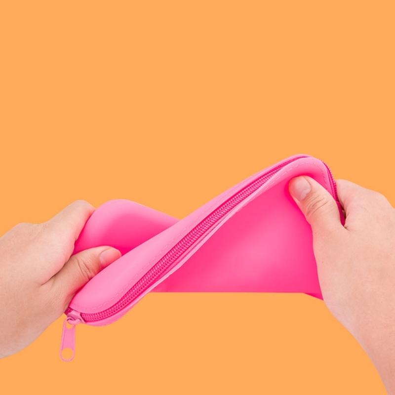 Stylish and Practical Silicone Makeup Bag Storage Organizer with Large Capacity Toiletries Pouches