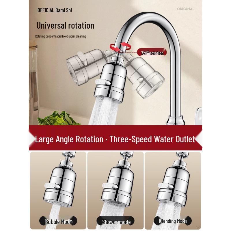 Universal Kitchen Faucet Water Purifier - Anti-Splash Filter Extension