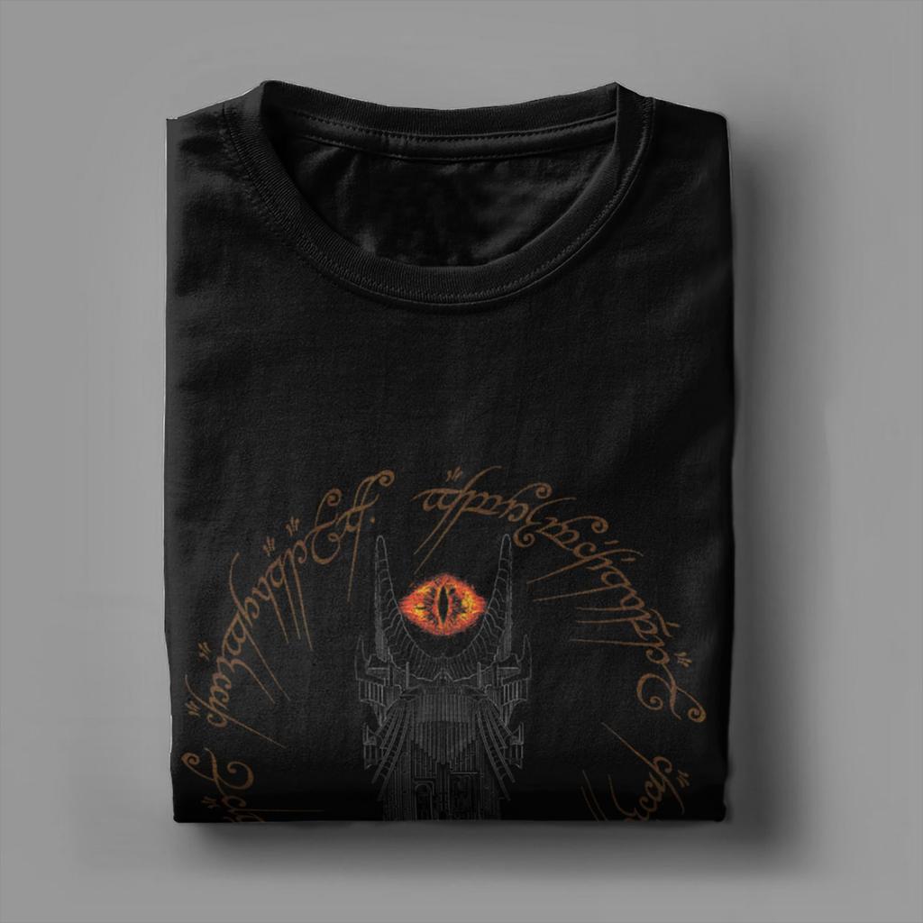 Herren L-Lords Of The R-Rings Turm von Mordor T-Shirt 100% Baumwollkleidung Rundhals T-Shirt Geburtstagsgeschenk T-Shirt