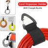 Hanging Carabiner Heavy Strap Nylon Storage Belt Extension Cord Storage Finishing Heavy Strap Wire Manager Cable Ties Organizer