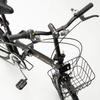 Captain Stag Oricle Folding Bicycle Matte with Shimano Wire and Front and Rear (CAPTAIN STAG) 20-inch (FDB206, Black, YG-1087) 6-Speed Transmission,