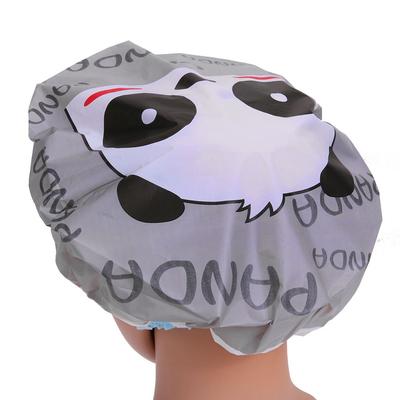 2 Stück Panda Niedliche Cartoon Damen Duschhaube Farbe Bad Dusche Haarabdeckung Erwachsene Wasserdichte Duschhaube Chinesischer Panda